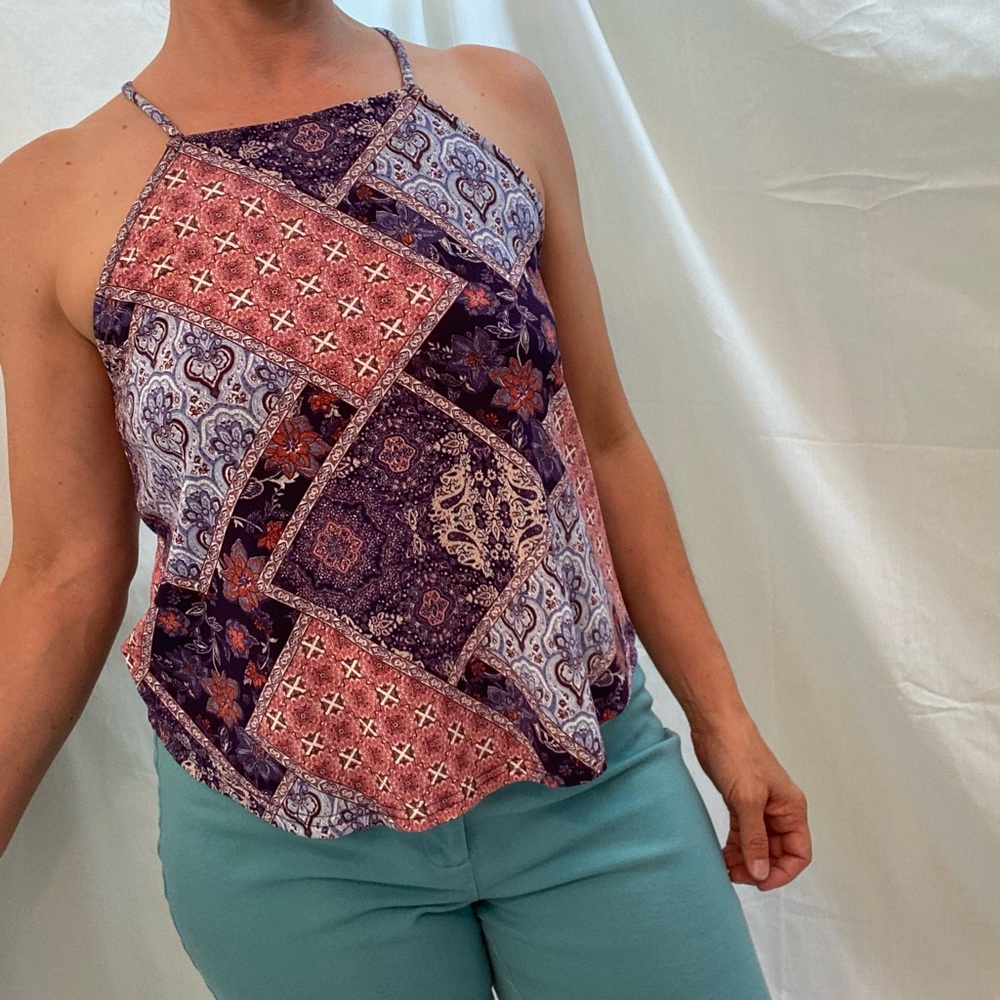 Fifty Street, Cute BOHO Spaghetti Strap Top, Size Medium